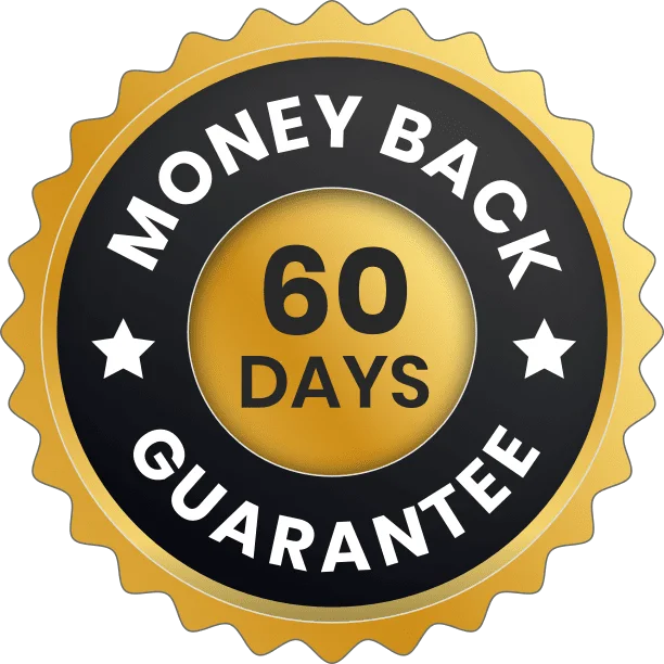 Honey Burn 60-day money-back guarantee seal